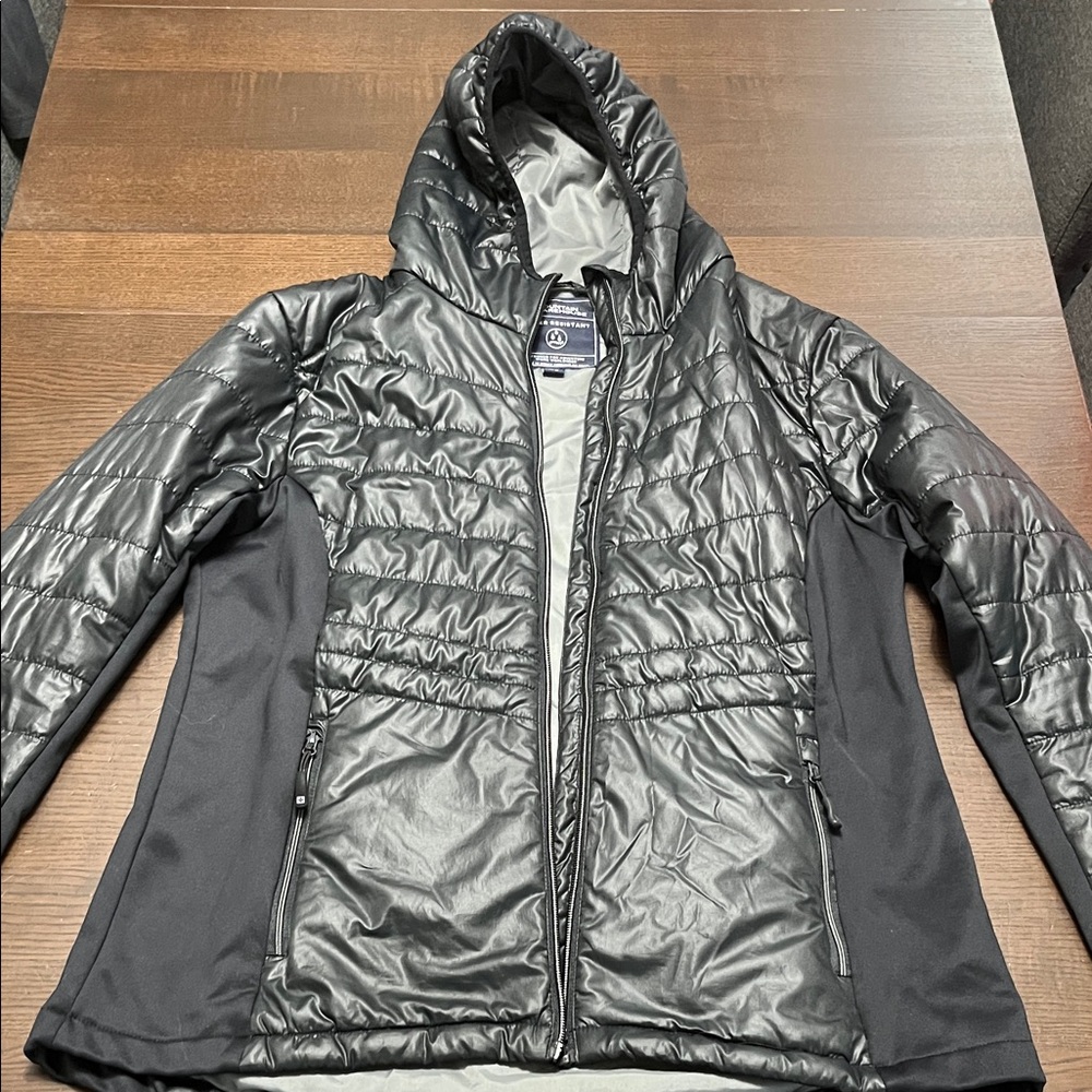 Women's Black Mountain Warehouse Hooded puffer Jacket